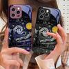 Oil Painting Starry Sky For iPhone 16 E 15 14 13 Plus 12 Mini 11 Pro Max XR Xs Max X 7 8 6 6S 2022 Tempered Glass Phone Case