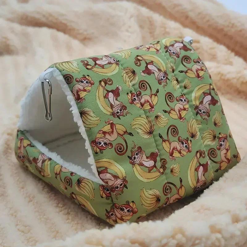 Comfortable Hamster House Warm Mat Small Animal Sleeping Bed Soft Guinea Pig Nest Mini Cage For Rabbit Squirrel Mat