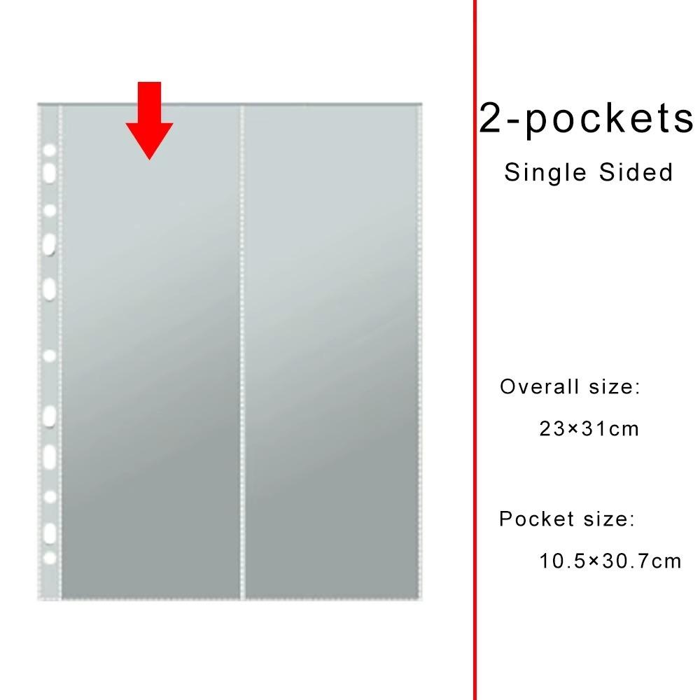 11-Hole Photo Album Pages A4 Photocards Sleeves Binder Refill Inner Page