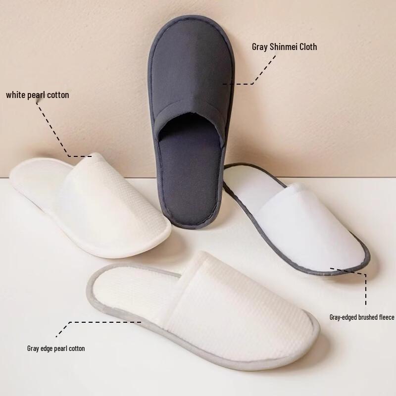Hotel-Grade Thickened Disposable Slippers