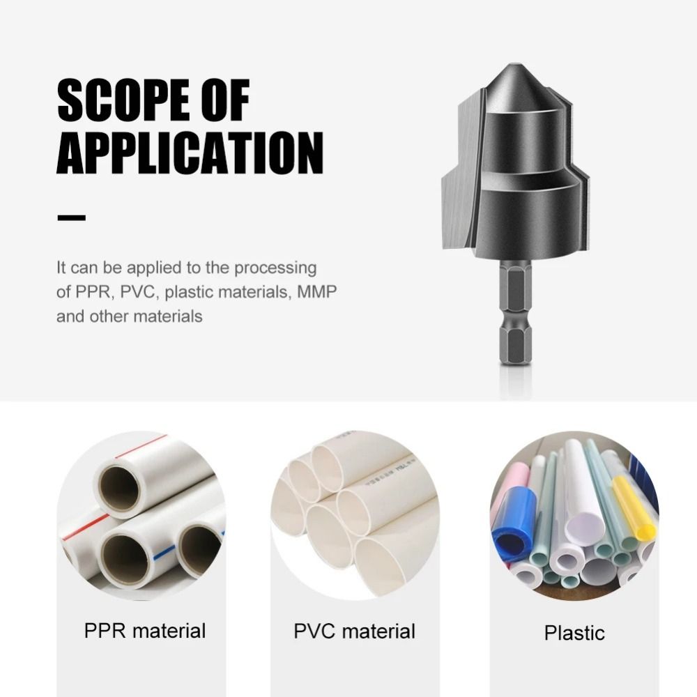 Full Open Process Water Pipe Expansion Drill Plumbing Pipe Reamer  Plumber Repair Power Parts