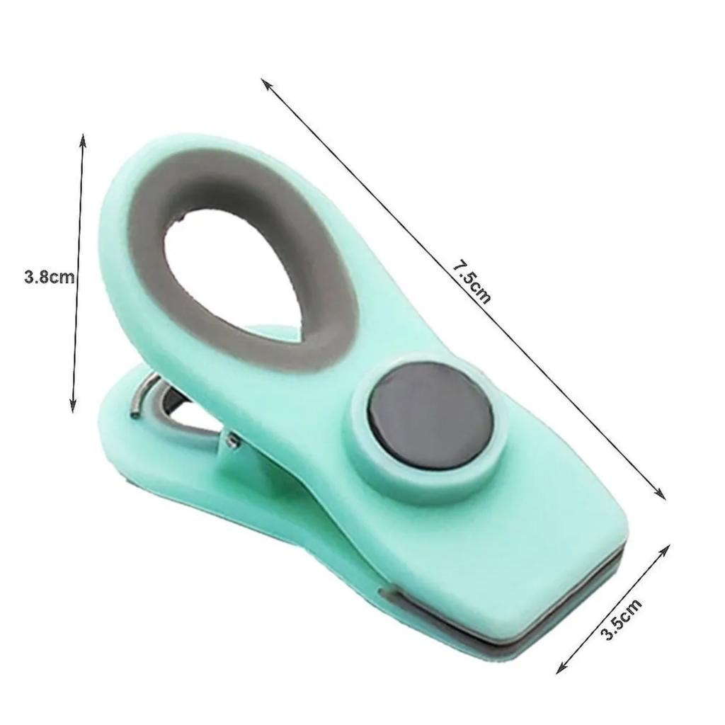 Kitchen Clamp, 3 pcs, Red Sky Blue Dark Blue, Plastic Magnet Material, 20 grams, Magnetic Back, Dishwasher Safe Bag Clips for