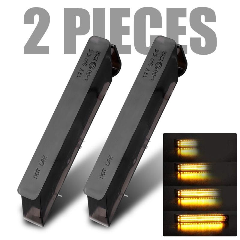 

Динамический светодиодный указатель поворота, боковой индикатор на зеркале заднего вида, последовательный индикатор, мигающий фонарь для Ford F-150 2004-2014 Raptor 2010-2014