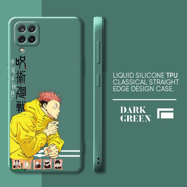 

Чехол Jujutsu Kaisen с аниме для Samsung Galaxy A21s A71 A31 A11 A01 A02 A51 A03s A50 A70 A03, квадратный жидкий чехол, роскошный чехол Samsung A11(M11)