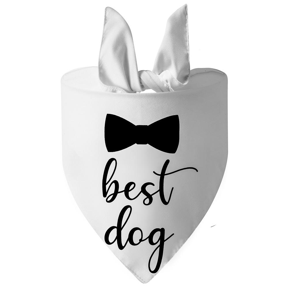 

Wedding-Themed Pet Bandana - Premium Dog Triangle Scarf 70*48*48cm