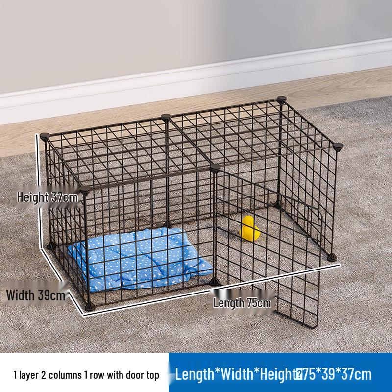 Free Assembly Indoor Pet Fence Barrier: Iron Mesh Anti-Escape Dog Stopper Fence.