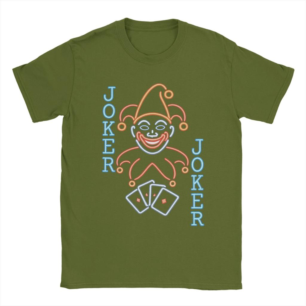 Men's Balatro Game Card Joker Roguelike T Shirts Clown 100% Cotton Clothes Novelty Short Sleeve Crew Neck Tees 4XL 5XL T-Shirts