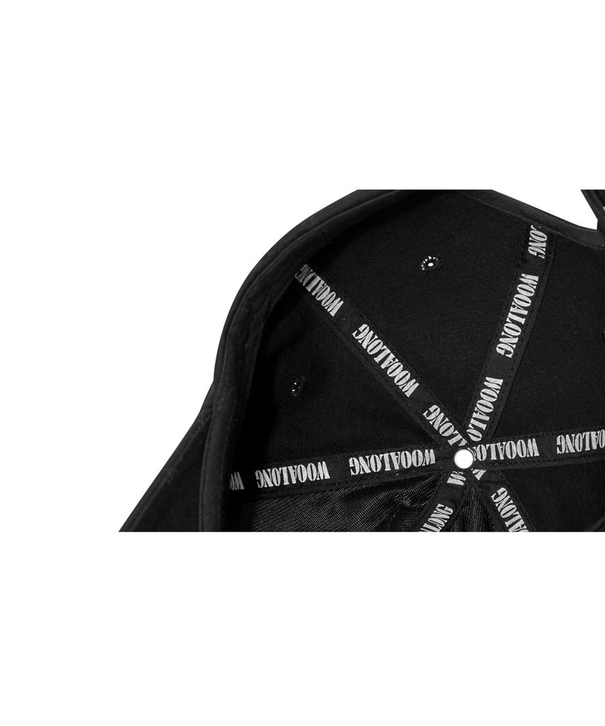 Uallong Deep Signature Logo Ball Cap - Black