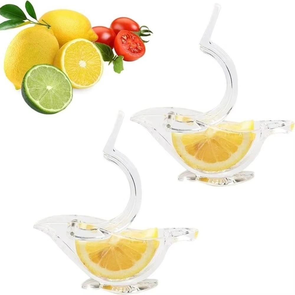 2pcs Transparent Hand Press Squeezer Bird Shape Orange Juicer Durable Fruit Extractor  Fruit Juicing