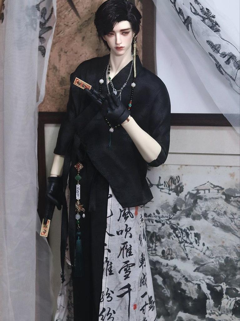 BJD Doll Clothes Suitable for 75 73 Uncle Size Cute Handsome Ancient Style Suit Clothes Suit Doll Accessories (2 Points)