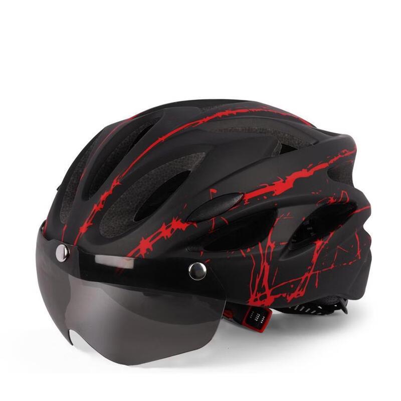 Lishi Magnetic Goggles Road Cycling Helmet