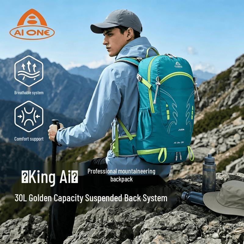Aiwang 30L Lightweight Water-Resistant Mountaineering Backpack 30L