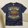 65th Birthday Tshirt Born In 1961 65 Years Old Gifts All Original Parts Vintage