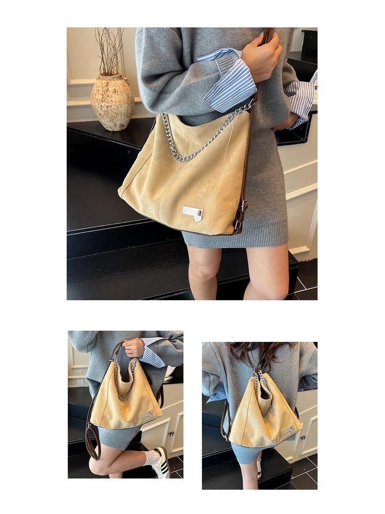 2025 Trendy Women's Large-Capacity Fashionable Tote: Commute & Crossbody Bag