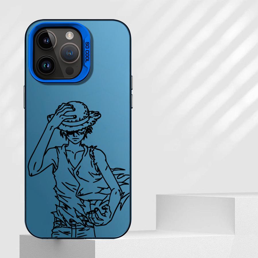 Phone Case for iPhone 16e 11 12 13 Pro Max 14 15 16 Plus Soft Cover One Piece Luffy Of The Straw Hat
