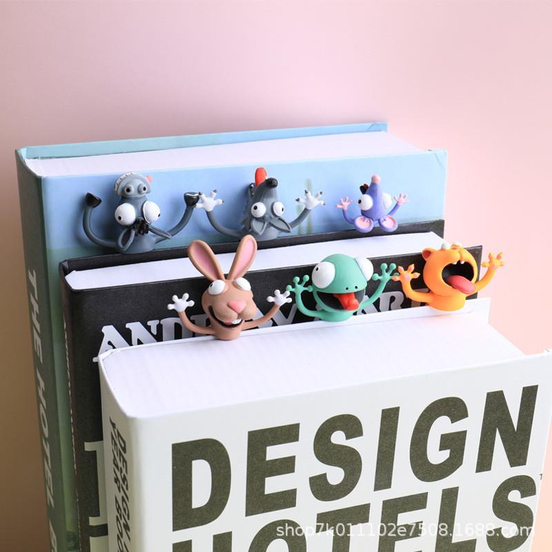 Creative Pvc Animal Bookmark Set With 3d Design For Book Lovers And Gift Givers