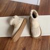 Fashion Women's Snow Boots 2025 Autumn Winter New Flat Bottom Ankle Boots for Women Warm Cotton Shoes Casual Soft-soled Suede Botines
