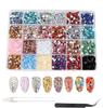 6000 Nail Stones Rhinestones BetterJonny 24 Colors Nail Stones Glass Nail Deco Parts Craft Parts DIY Nail Parts Decorate Your Nails (5mm)