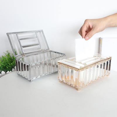 Křišťálový luxusní design držák krabičky na ubrousky Crystal Cube zásobník na ubrousky Ložnice Kancelář Hotel Kavárna Kavárna Bar