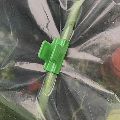 Greenhouse Clips 100 Pieces Plant Row Cover Clips Reusable Clamp For Planting Frame Covering Netting Garden Hoop Winter Tunnel