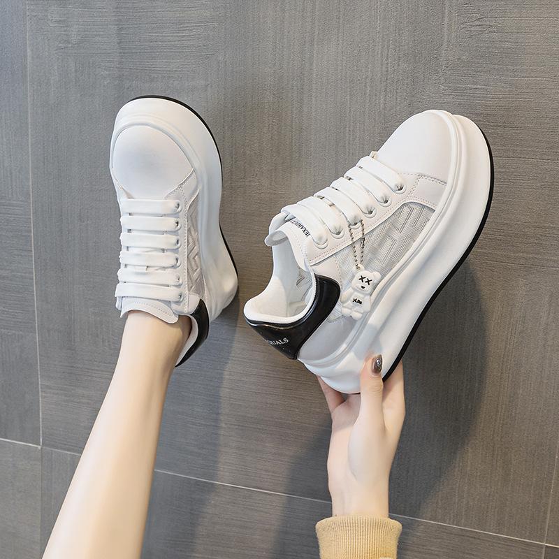 New thick-soled inner height increase student little white shoes dad shoes sports casual fashion versatile women's shoes