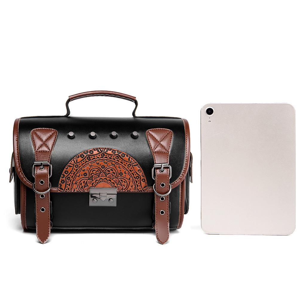 Geantă laterală moto Harley vintage, impermeabilă, geantă locomotivă, accesorii de modificare pentru motociclete pentru călătorii în aer liber