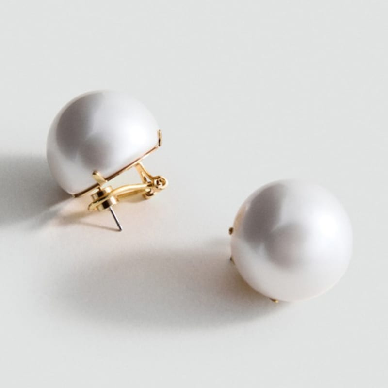 

Mango MANGO WOMAN Сережки LIDIA Білі 17014124 single type