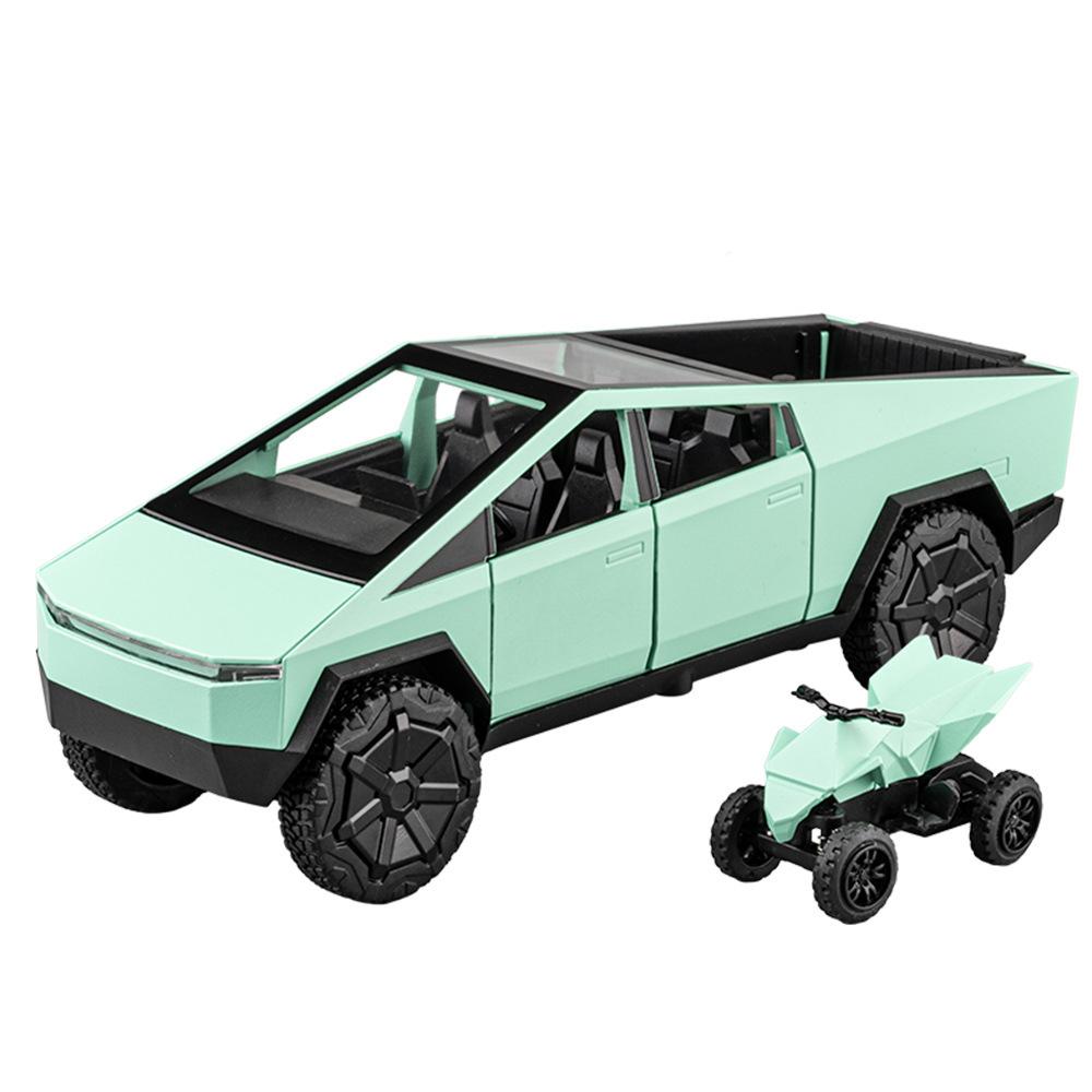 1/32 Cyber игрушечный грузовик пикап литой автомобиль грузовик модель литой металл внедорожники модель имитация звук свет детские игрушки подарок зелёный