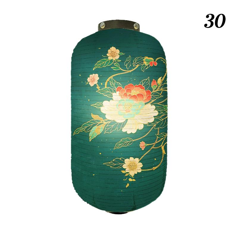 Oriental Style Festival Cloth Lanterns Antique Phoenix Printed Lantern Sushi Cuisine Advertising Sign Party Decoration Ornaments