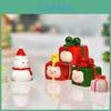 Adorável Boneco de Neve e Porco de Resina Decorações de Natal Para Exibição Festiva de Feriado