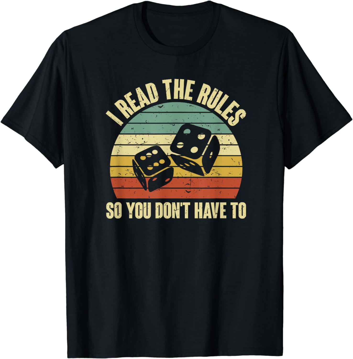 Game Night Adults Funny Board Games I Read The Rules TShirt Graphic T Shirt Cotton Streetwear  T Shirts for Men Camiseta Hombre S