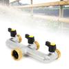 3/4 Inch Tap Splitter 3 Way Hose Connector Hose Tap Splitter Connection with 3 Individual Valves for Home Garden Kitchen