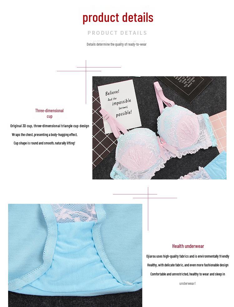 Macaron Lace Bra and Panty Set - Sexy, Supportive Women's Underwear