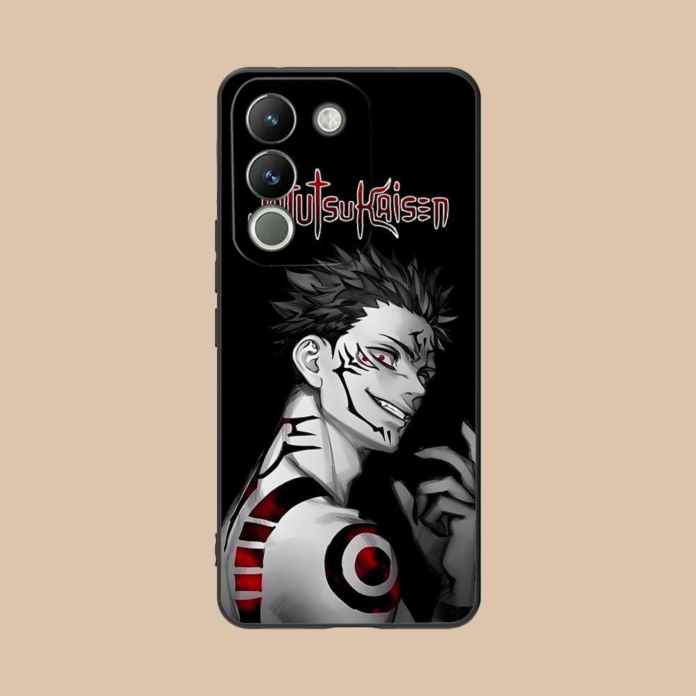 Jujutsu Kaisen Sukuna Mobile Phone Case for VIVO V60 V50 V40 V30 V29 V27 V25 V23 Pro Lite 5G Colorful Printing Cover Smartphone