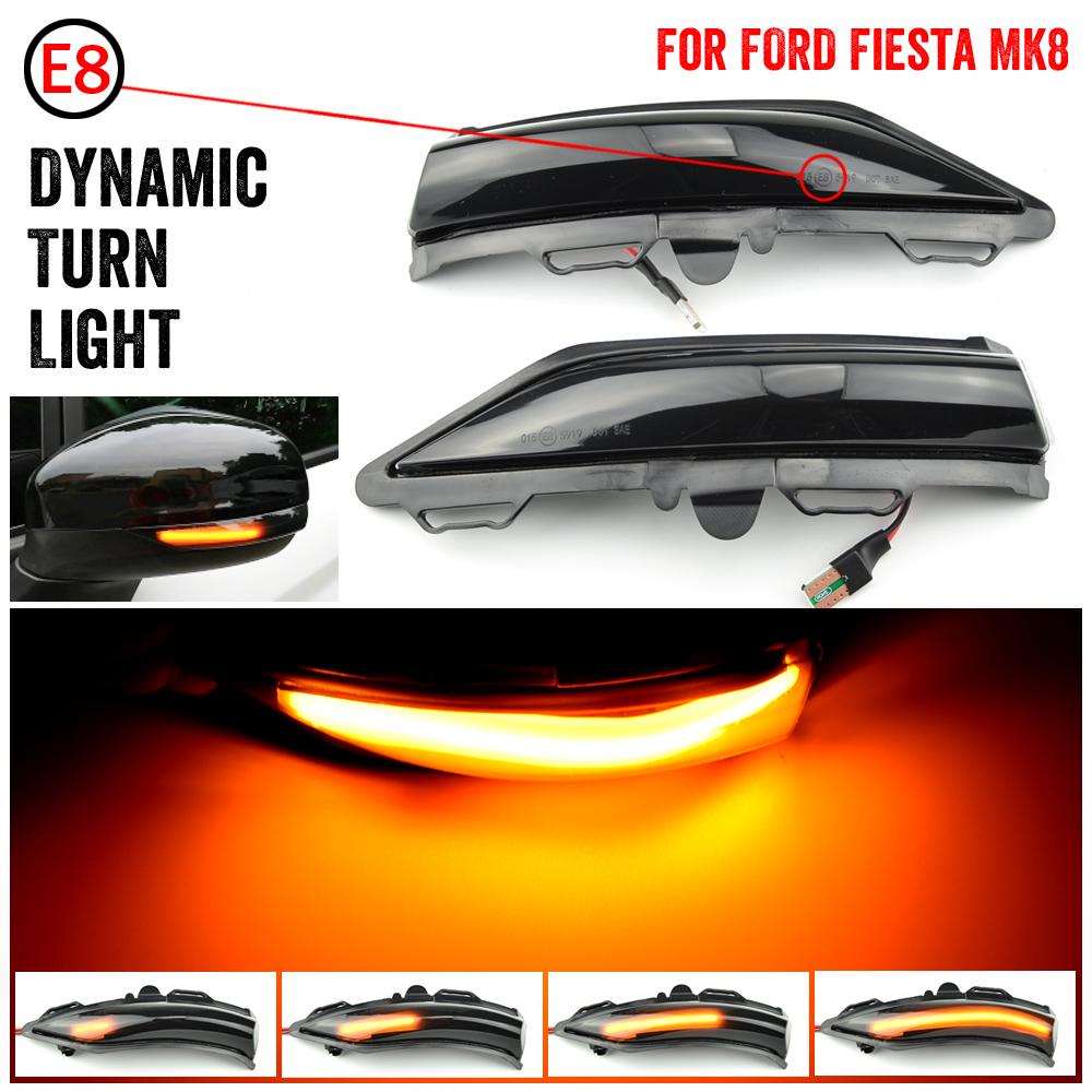 Dynamic Indicator Flasher Turn Signal Light For Ford Fiesta ST Line MK8 2018 LED Side Wing Rearview Mirror Repeater Blinker