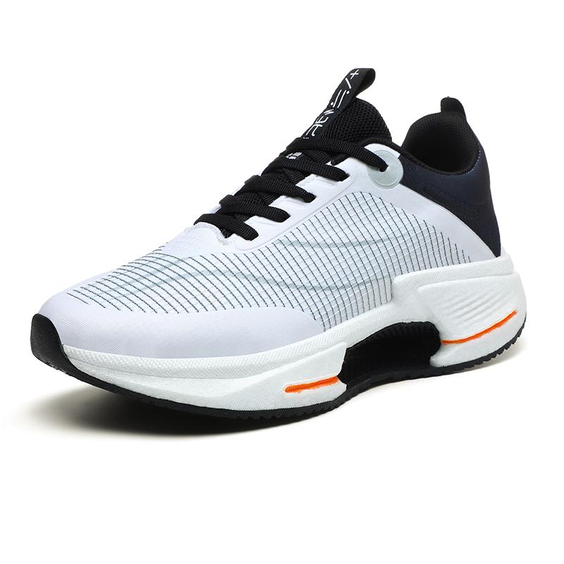 Carbon plate running shoes for men in 2025, new mesh breathable student practical shock-absorbing middle school sports shoes
