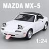1/24 Mazda MX5 Alloy Car Model Sound and Light Pull Back Children's Toy Collectibles Birthday Gift