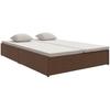 Sunbed - VIDAXL - Convertible - Woven Resin - Brown - With Comfortable Cushions
