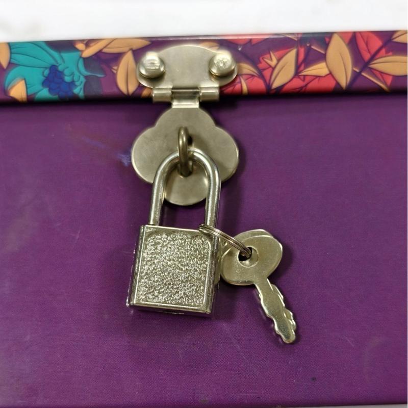 Mini Cadeado de Metal Com Chaves Correspondentes Várias Cores Perfeito Para Caixas de Joias Diários Bagagem E Bolsas Pequenas