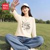 Miniso Women's Pure Cotton Long Sleeve T-Shirt