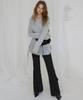 Lense Bootcut Skirt Pants Black