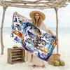 Halloween Soccer Fun Customized Name Beach Towel Soft Durable Quick-Dry Suitable for Sports Travel Swimming Yoga Bathroom Beach And Pool