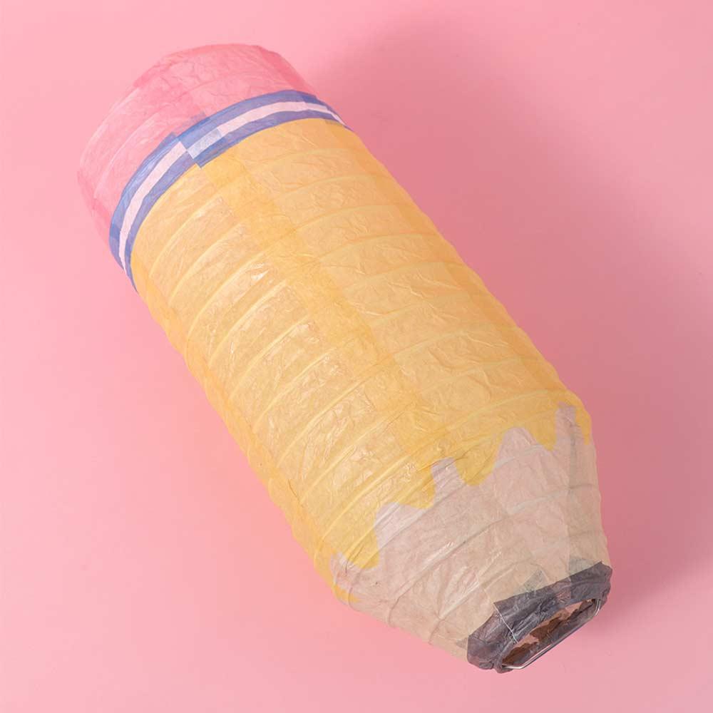 3pcs Portable Pencil Paper Lantern Back To School Season Hanging Lantern Home Decor