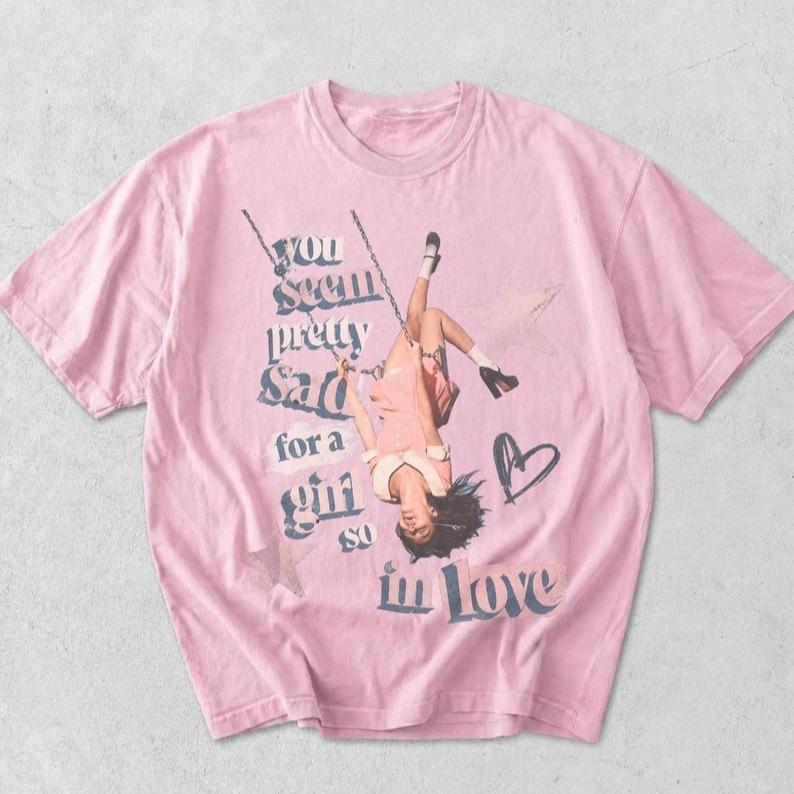 2026 Summer Fashion Trendy Tee Olivia Rodrigo You Seem Pretty Sad T-shirt 2 Side Olivia Rodrigo Tour 2026 Shirt Hip Hop Streetwear Top