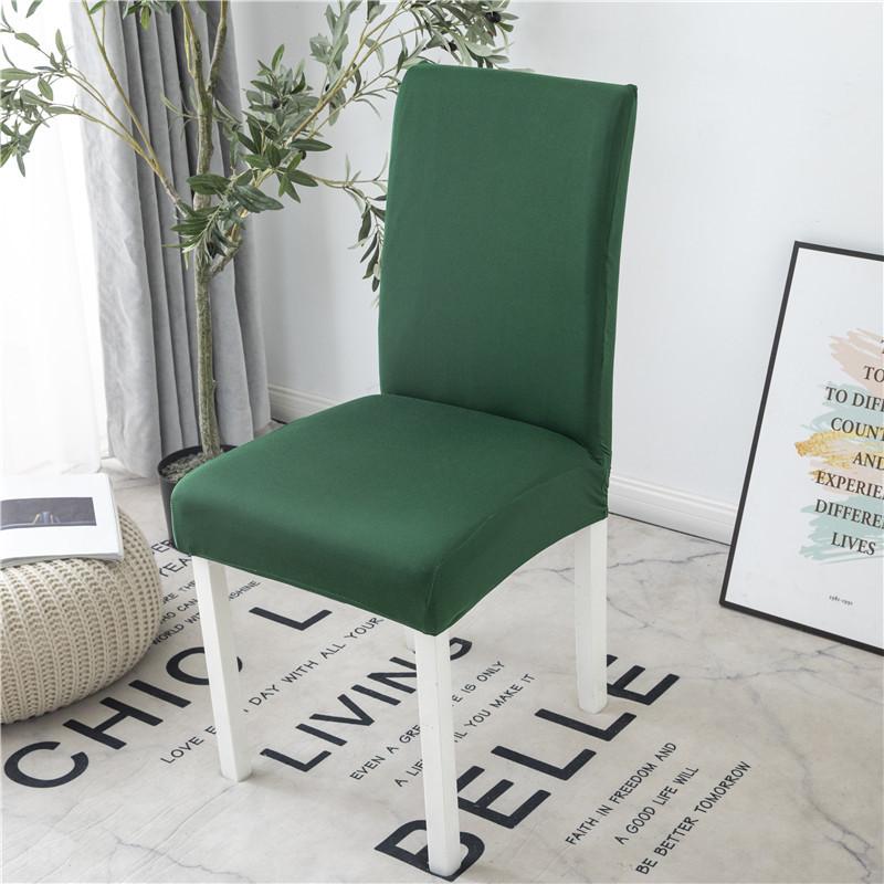 Grey Color Chair Covers Spandex Desk Seat Chair Covers Seat Protector Slipcovers For El Banquet Wedding Universal Size 1Pc