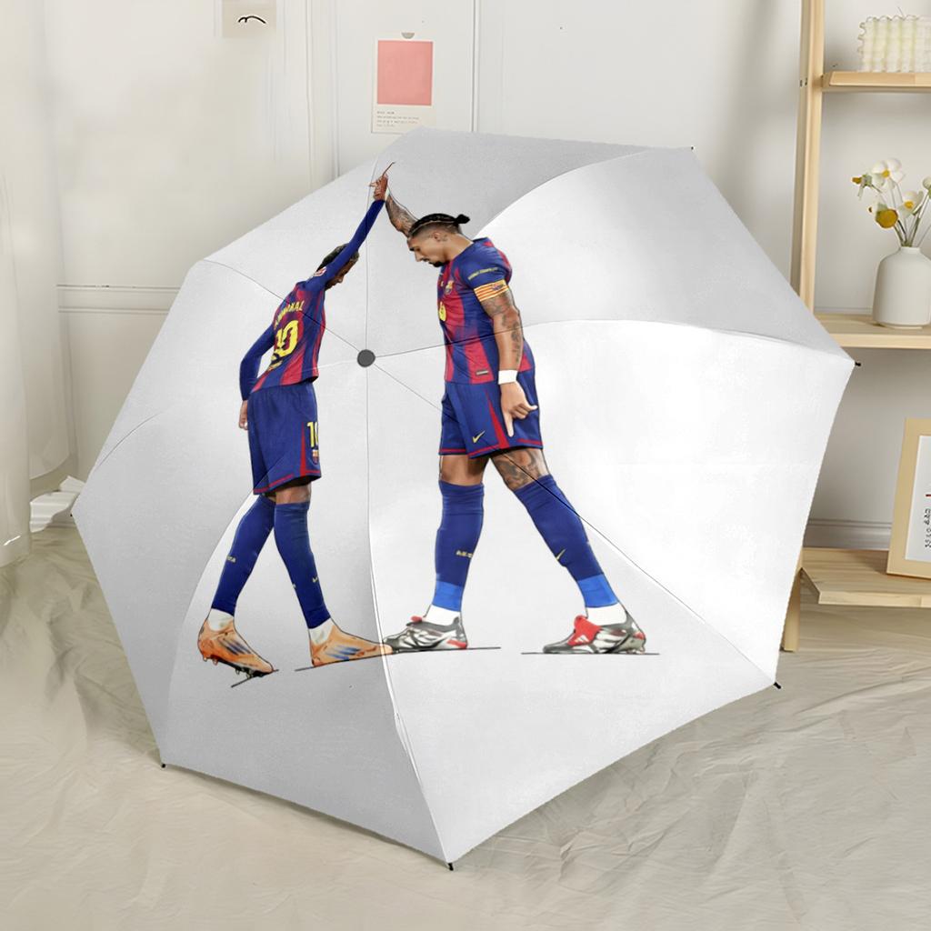 Lamine Yamal's Spain's Yamal Celebration Automatic Umbrella Retractable Design with 8-Rib Durability Sturdy Construction for Outdoor Daily Use Outdoor