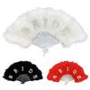 Wedding Essential 21 Feather Foldable Accessory Bridal Feather Fan  Perfect For Photography And Guest Comfort