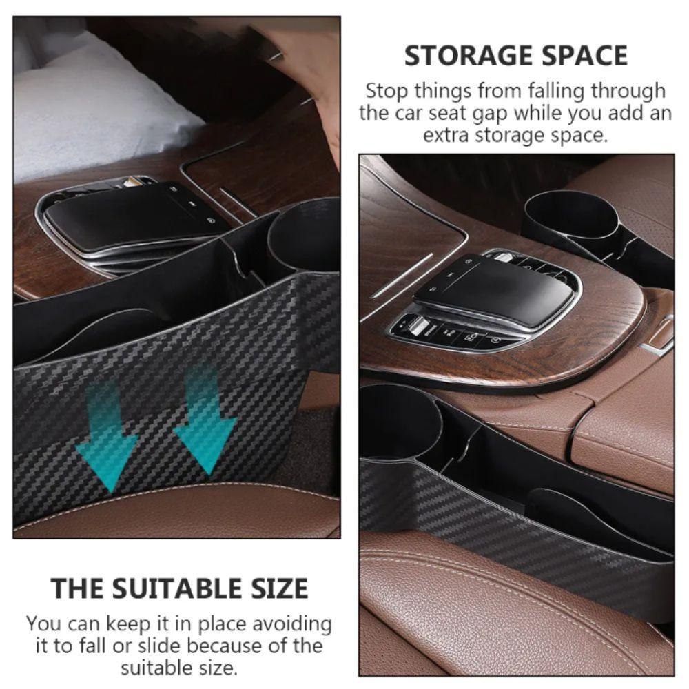 Water Cup Holder Car Gap Storage Box Easy Install Car Storage Organizer Multi-functional Design
