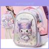 Sac à dos scolaire Kuromi Cartoon pour enfants en nylon respirant pour filles