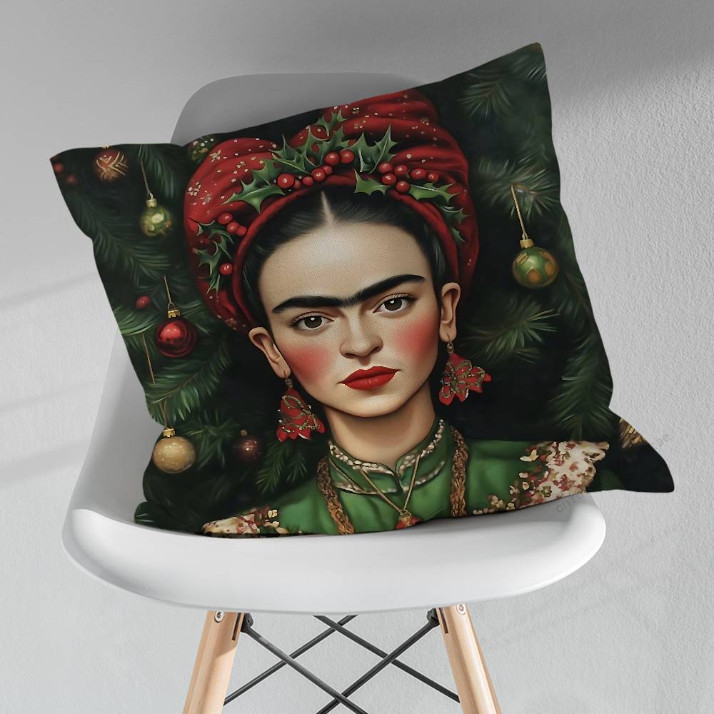 FFridas KKahlo Artiste Pillowcase for Sofa Room Office Decor Printing  Merchandise AllMatch Cushion Cover